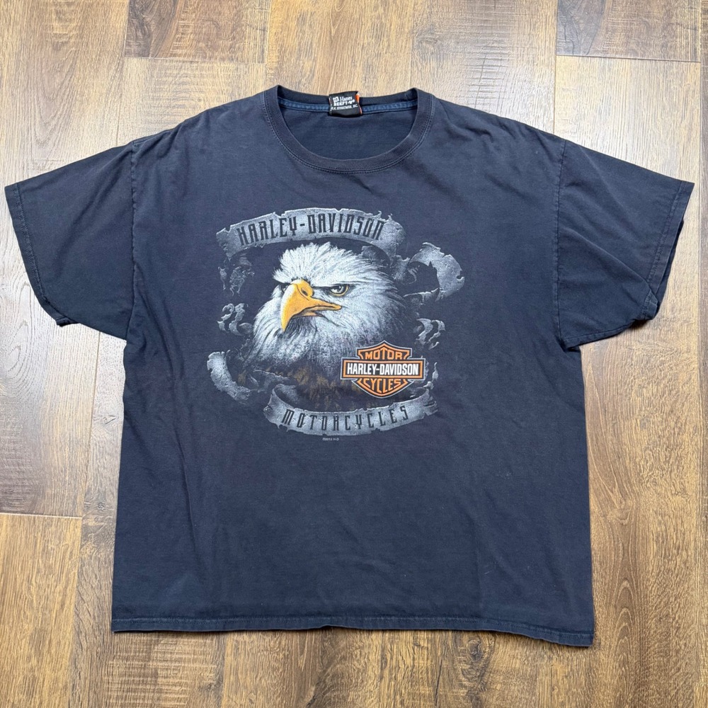 Harley Davidson T-Shirt Men's XL Black Eagle Superstition Arizona Dealer